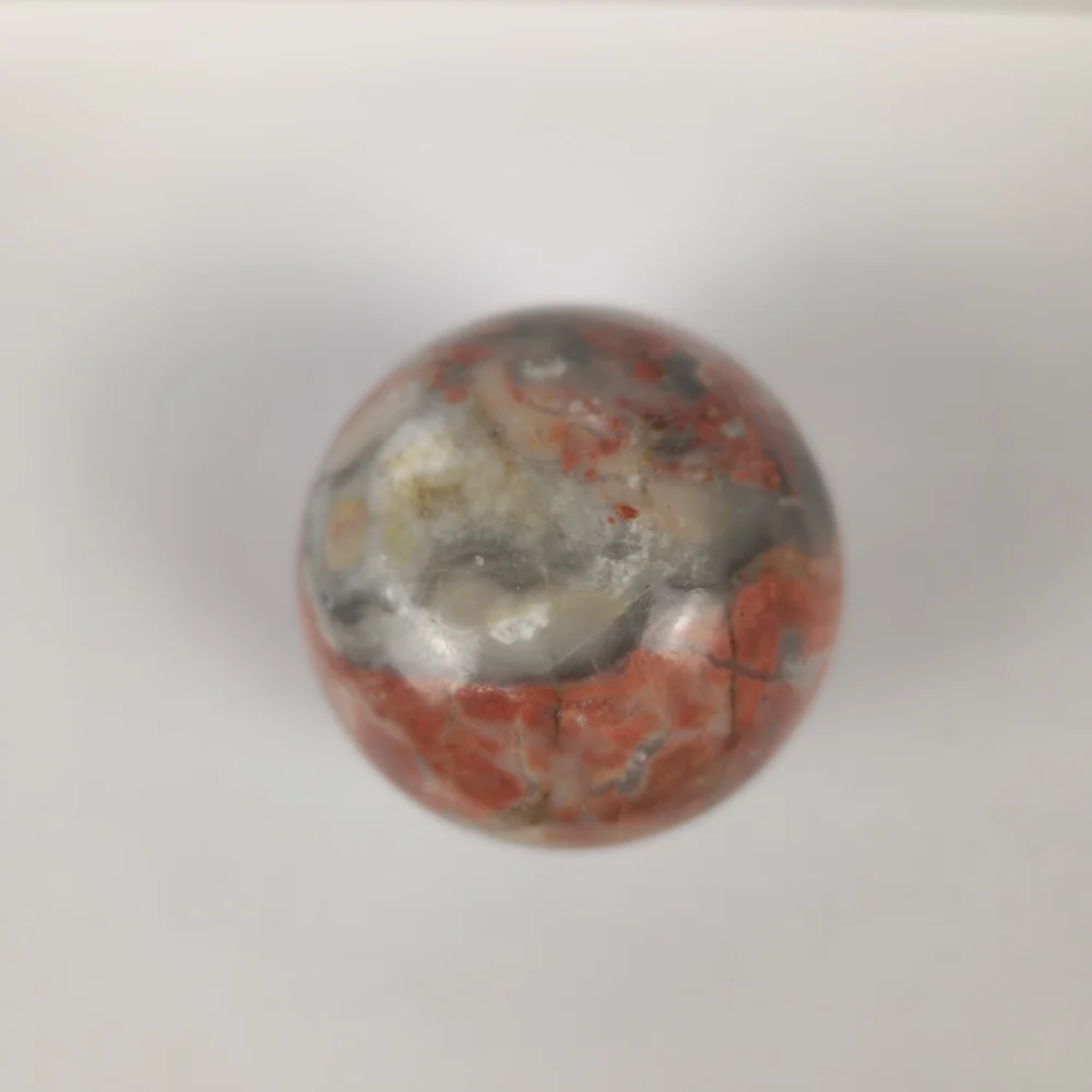Natural Red Jasper Sphere Polished Ball‎ with Flat Bottom Paperweight
